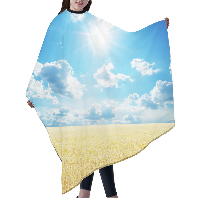 Personality  Wheat Field Hair Cutting Cape