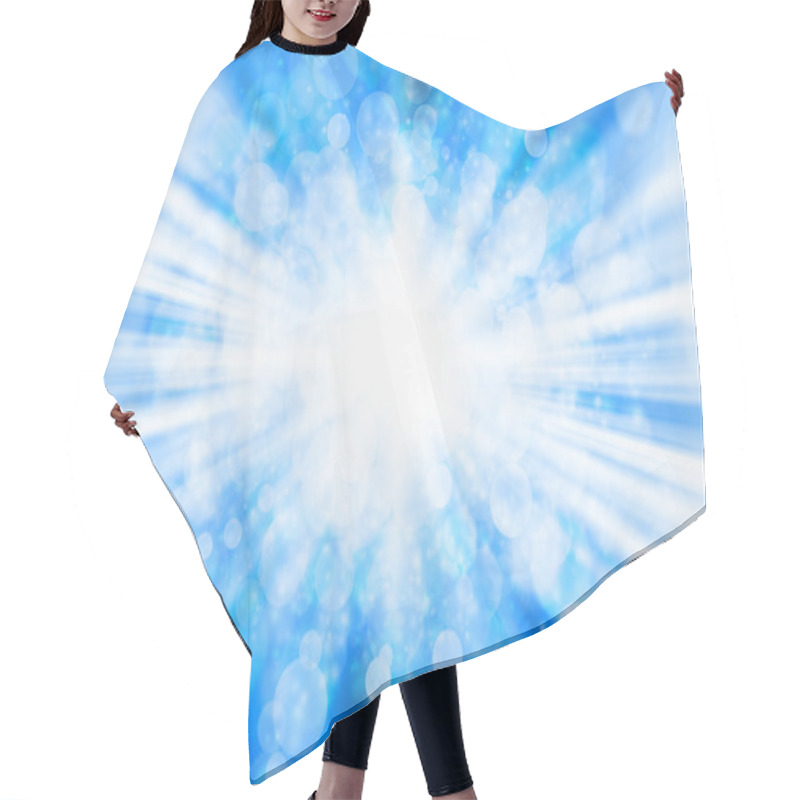 Personality  Blue Bokeh Hair Cutting Cape