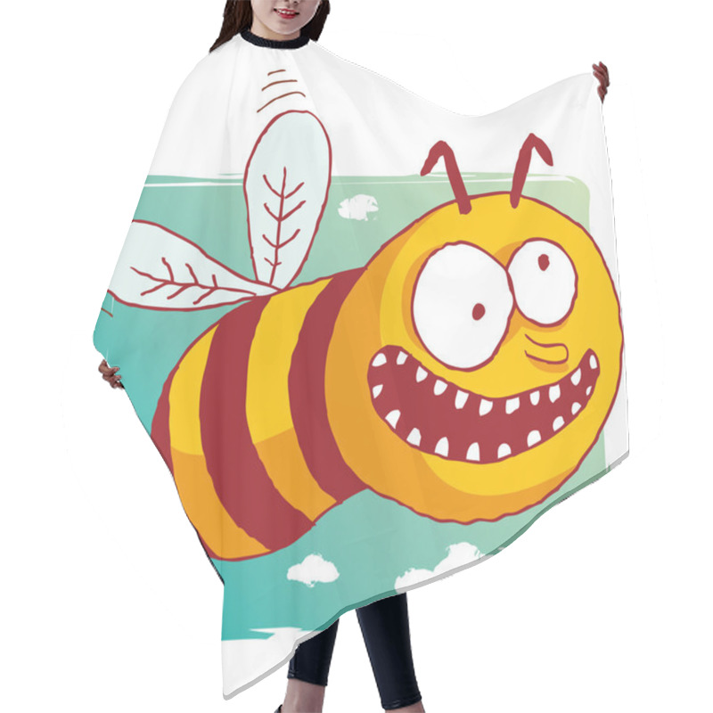 Personality  Funny Bee Hair Cutting Cape