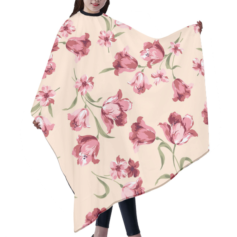 Personality  Flower Material Hair Cutting Cape