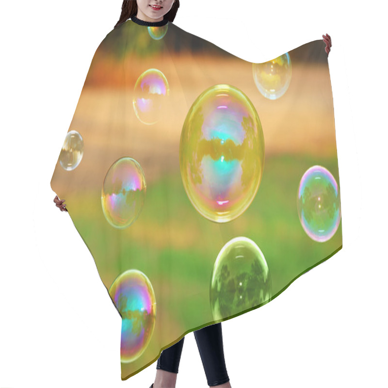 Personality  Soap Autumn Bubbles Hair Cutting Cape