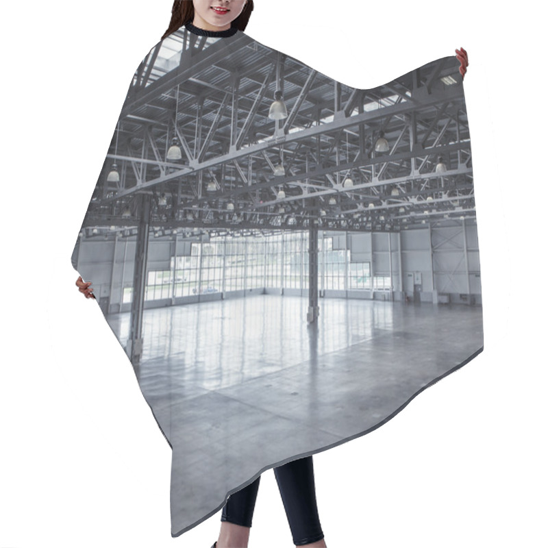 Personality  Interior Of An Empty Warehouse Hair Cutting Cape