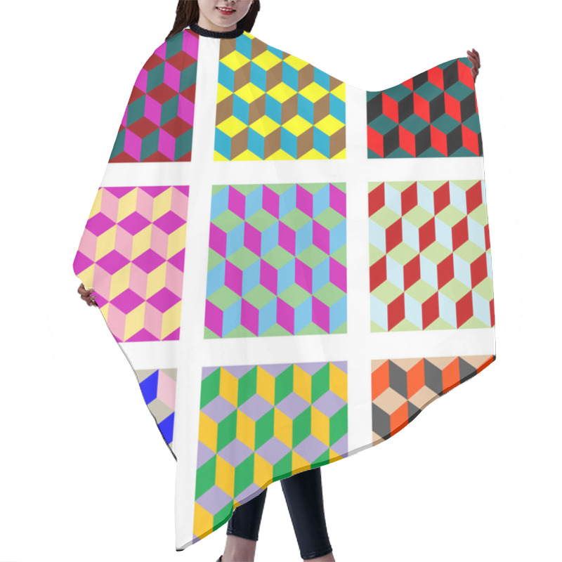 Personality  Nine Different Versions Of Psychedelic P Hair Cutting Cape