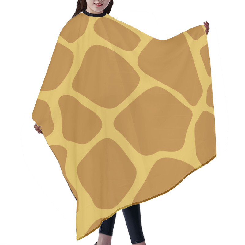 Personality  Giraffe Skin Animal Texture Wallpaper Vector Hair Cutting Cape