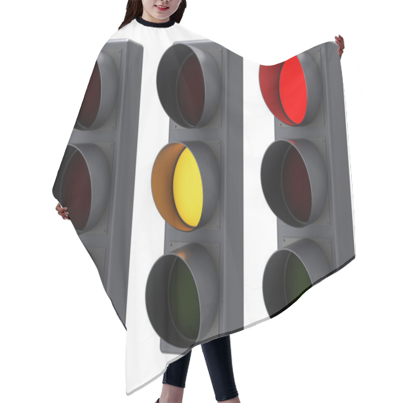 Personality  Traffic Lights Set Hair Cutting Cape