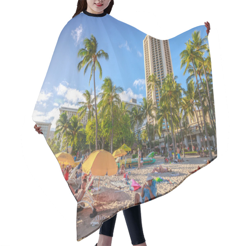 Personality  Waikiki Beach Sunbathing Hair Cutting Cape