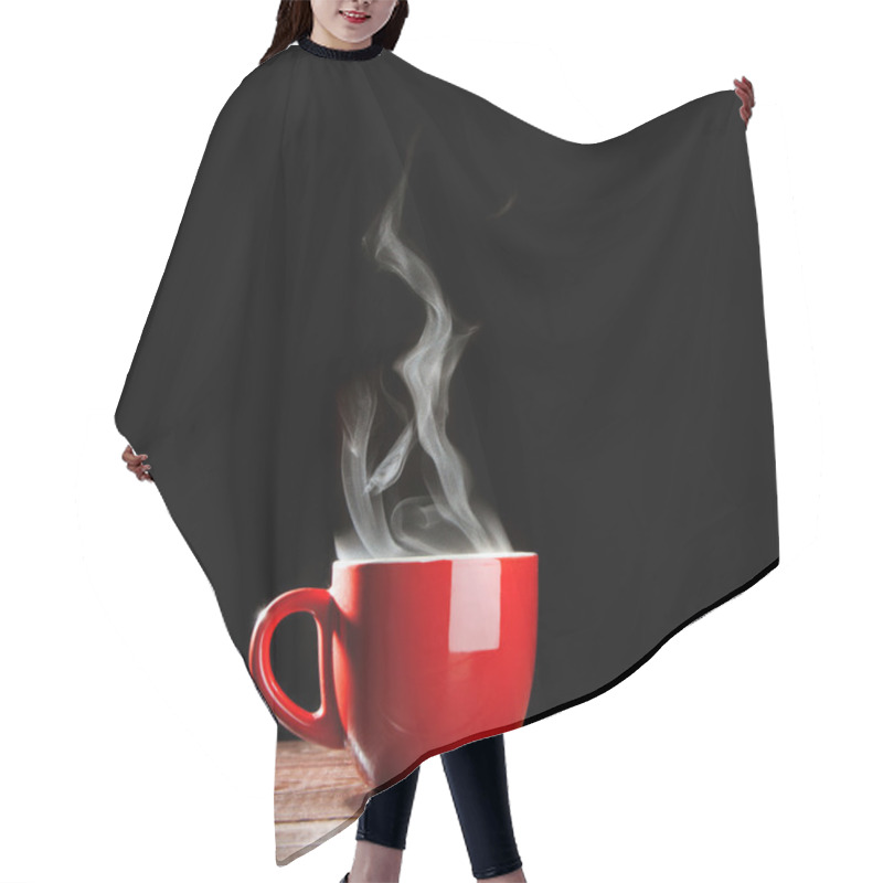 Personality  Steaming Coffee Cup Hair Cutting Cape