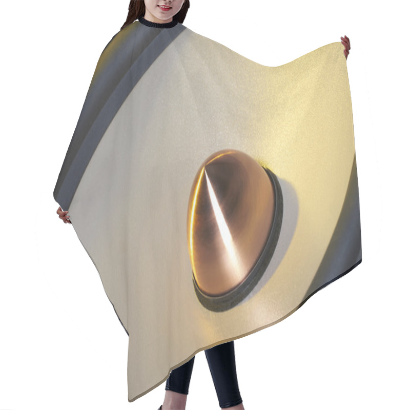 Personality  Yellow Illuminated Loudspeaker Detail Hair Cutting Cape