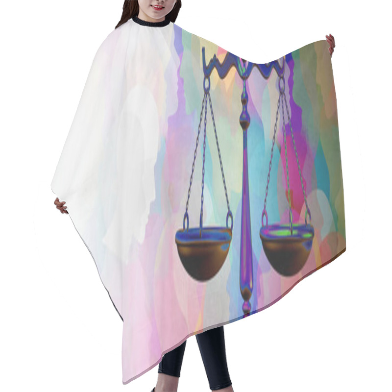 Personality  Social Justice Equality Rights As A Crowd Of Diverse People With A Law Symbol Representing Community Legislation And  An Equal Right Or Legal Lawyer Icon With 3D Illustration Elements. Hair Cutting Cape