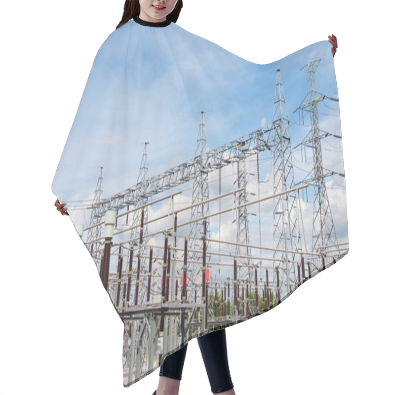 Personality  Power Station For Making Electricity Hair Cutting Cape