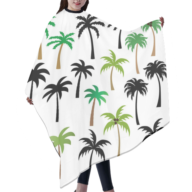 Personality  Set Of Palm Trees Hair Cutting Cape