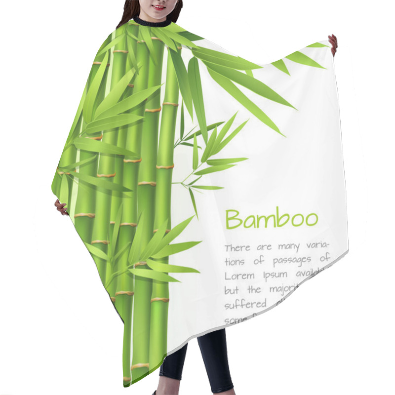 Personality  Realistic Bamboo Background Hair Cutting Cape