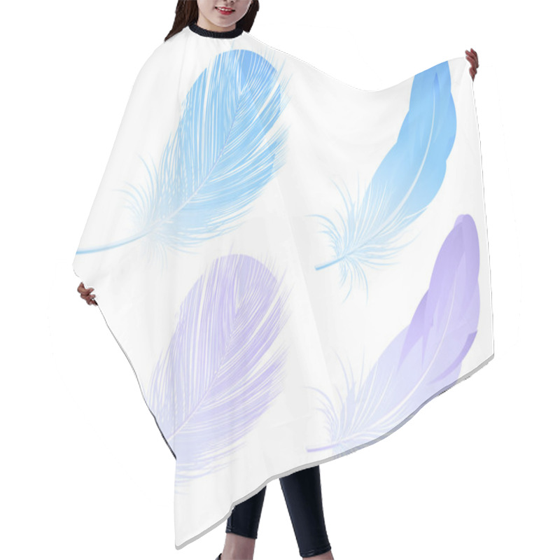 Personality  Feather Set Hair Cutting Cape