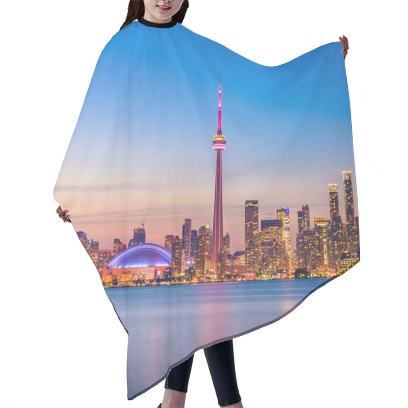 Personality  Toronto City Skyline At Sunset, Ontario, Canada Hair Cutting Cape