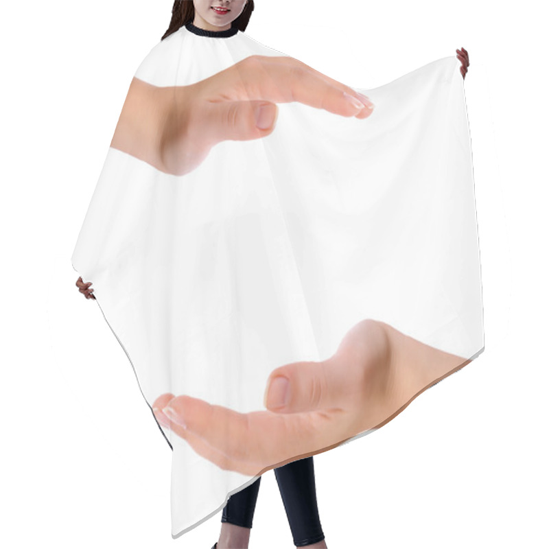 Personality  Between Hands Hair Cutting Cape