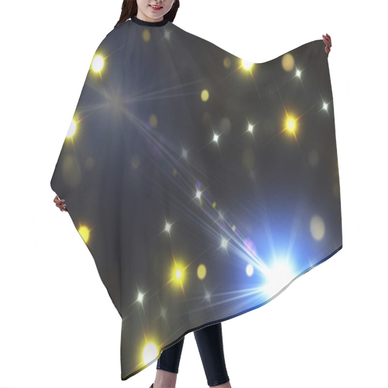 Personality  Beautiful Celebratory Background With Coloured Bokeh Hair Cutting Cape