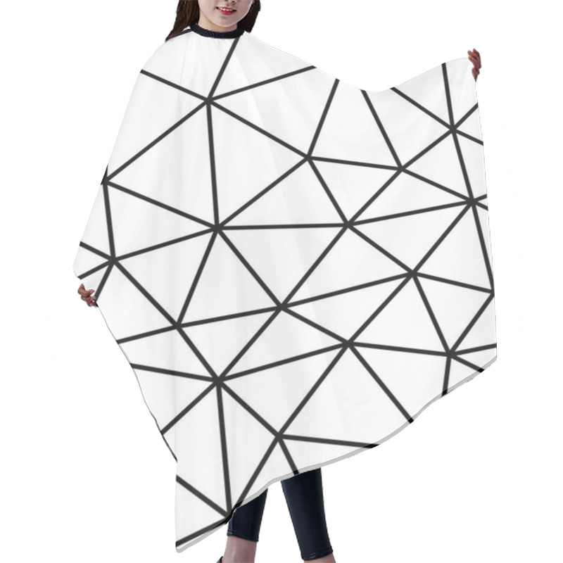 Personality  Seamless Polygonal Pattern Hair Cutting Cape