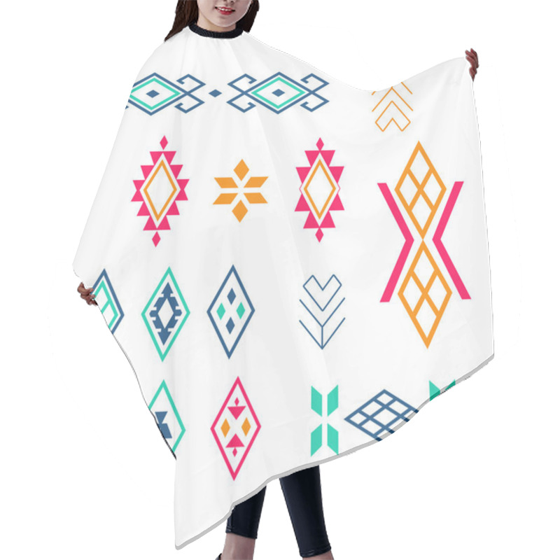 Personality  Vector Tribal Elements, Ethnic Collection. Hair Cutting Cape