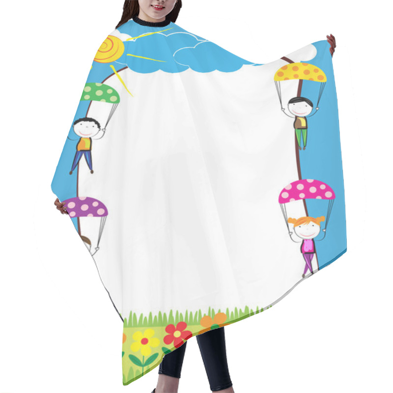 Personality  Kids Frame Hair Cutting Cape