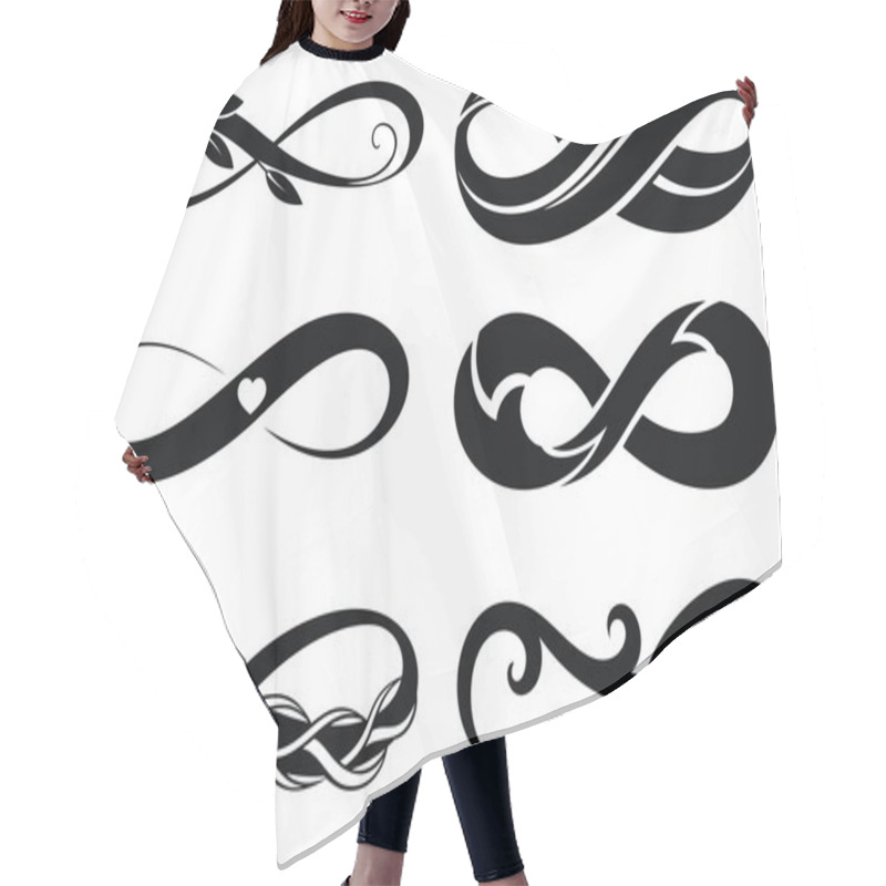 Personality  Infinity.Tattoo Symbols Hair Cutting Cape