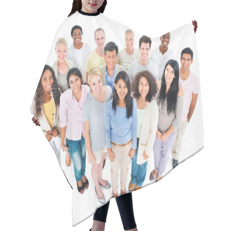 Personality  Group Of People Looking Up Hair Cutting Cape