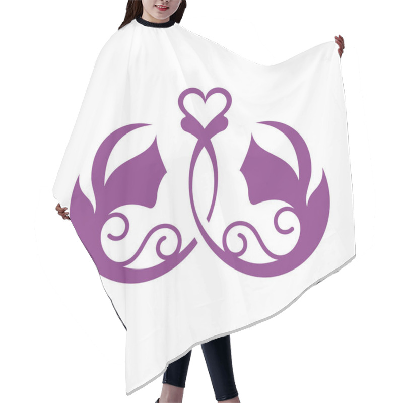 Personality  Twins Abstract Sign Hair Cutting Cape