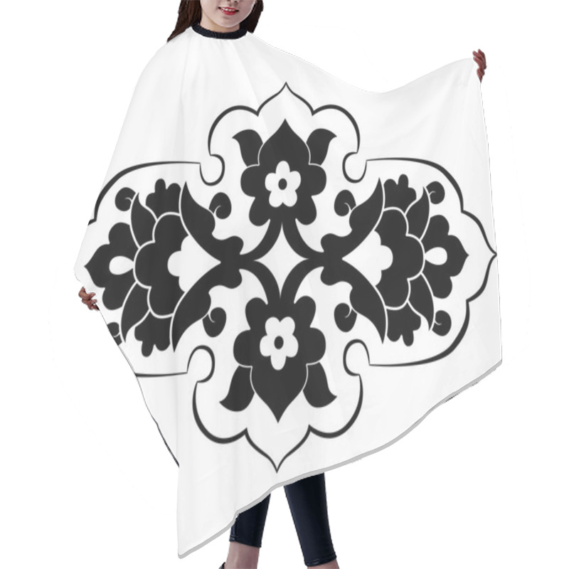 Personality  Black Artistic Ottoman Pattern Series Eighty Hair Cutting Cape