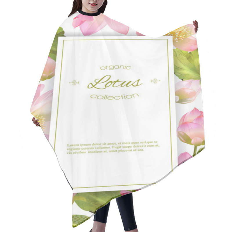 Personality  Lotus Flower Banner Hair Cutting Cape