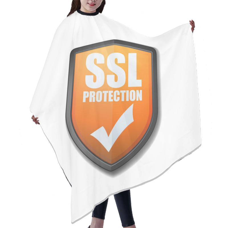 Personality  SSL Protection Shield Hair Cutting Cape