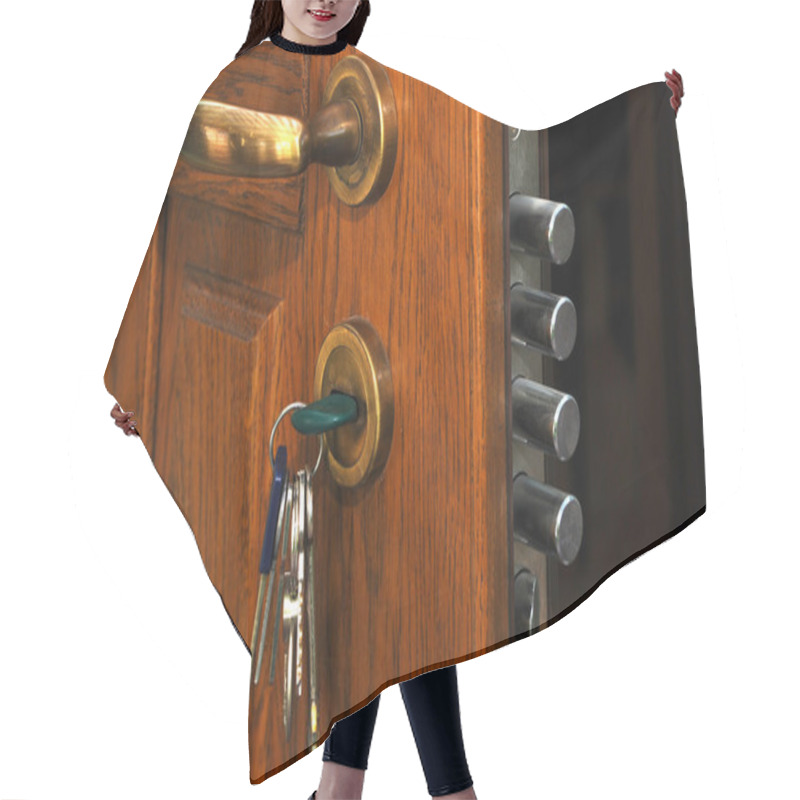 Personality  Safe Lock In The Home Hair Cutting Cape