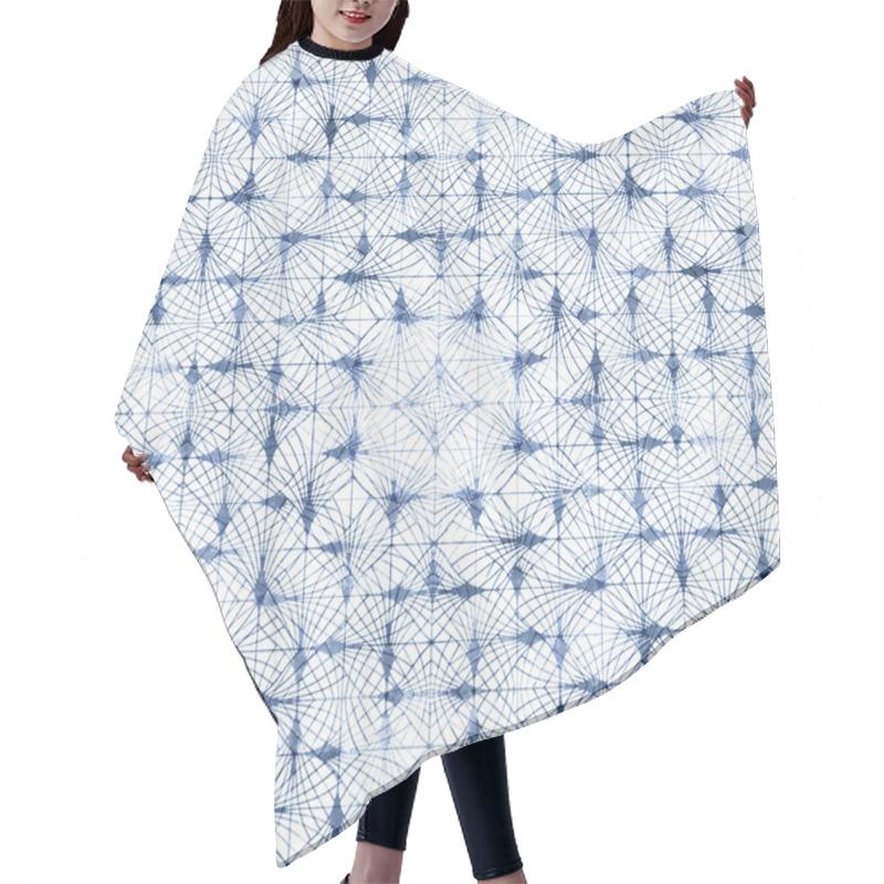 Personality  Geometry Texture Creative Repeat Modern Pattern Hair Cutting Cape