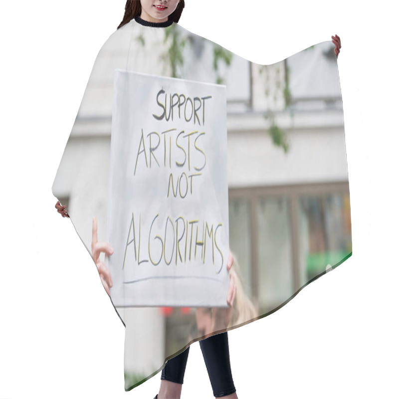 Personality  London, UK. 21st July 2023. Signs Held By Equity Members At The Equity Union Rally, London, In Solidarity With SAG-AFTRA Actors Strike In USA, For Fair Pay, Residual Payments And Issues On A.I. Hair Cutting Cape