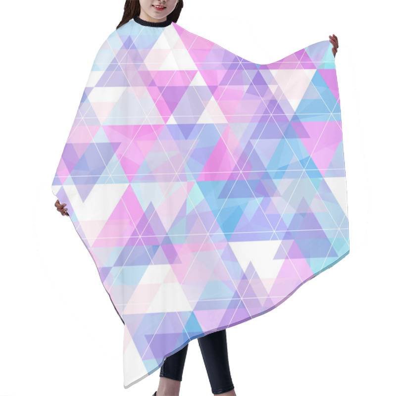 Personality  Seamless Geometric  Background. Hair Cutting Cape