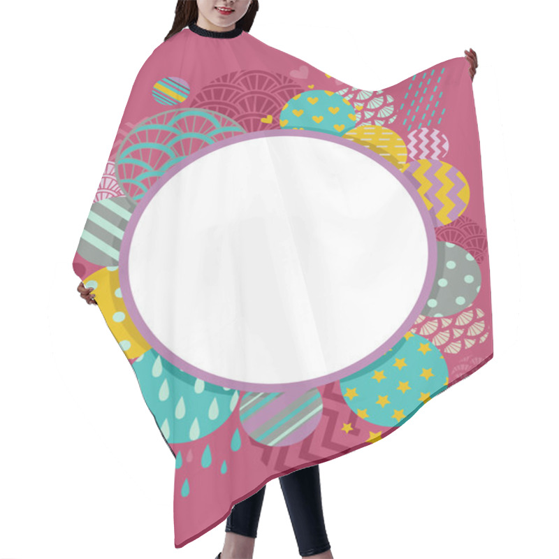 Personality  Abstract Frame Hair Cutting Cape