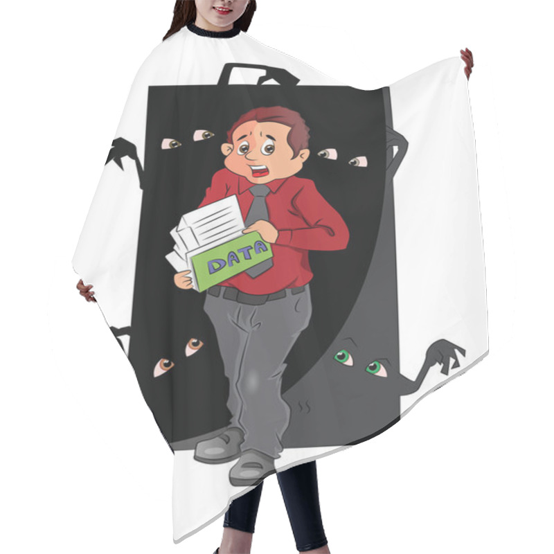 Personality  Data Privacy, Illustration Hair Cutting Cape