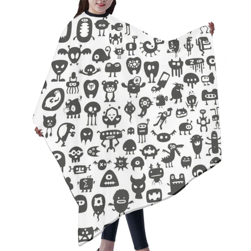 Personality  Funny Monsters Hair Cutting Cape