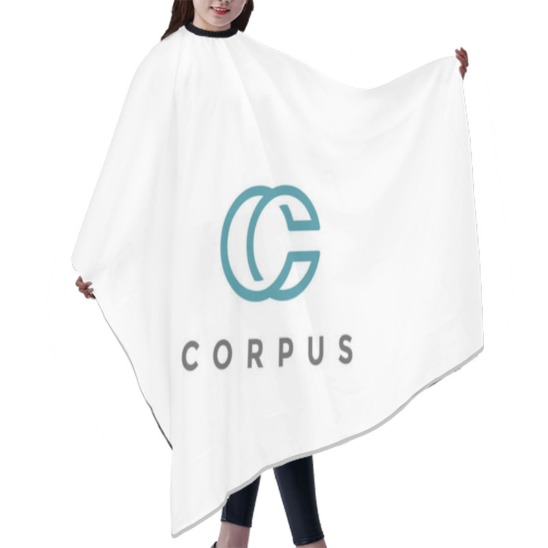 Personality  Letter C Logo Monogram Design  Hair Cutting Cape