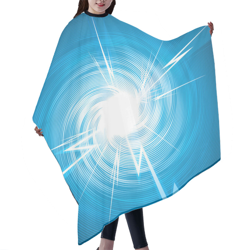 Personality  Thunderbolt Hair Cutting Cape