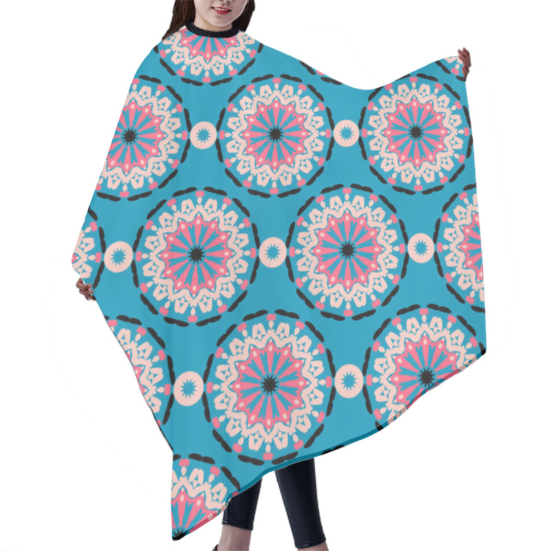 Personality  Big Abstract Flowers Pattern Hair Cutting Cape