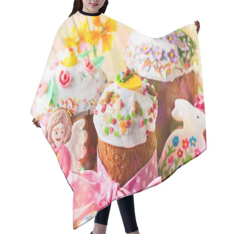 Personality  Spring Easter Cakes Hair Cutting Cape