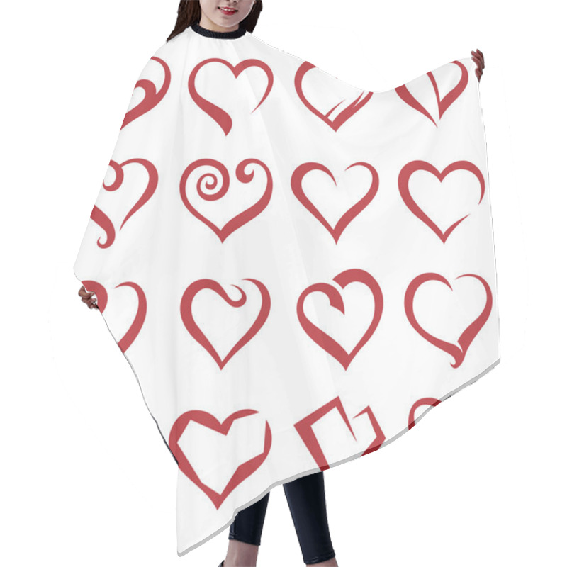 Personality  Hearts Hair Cutting Cape