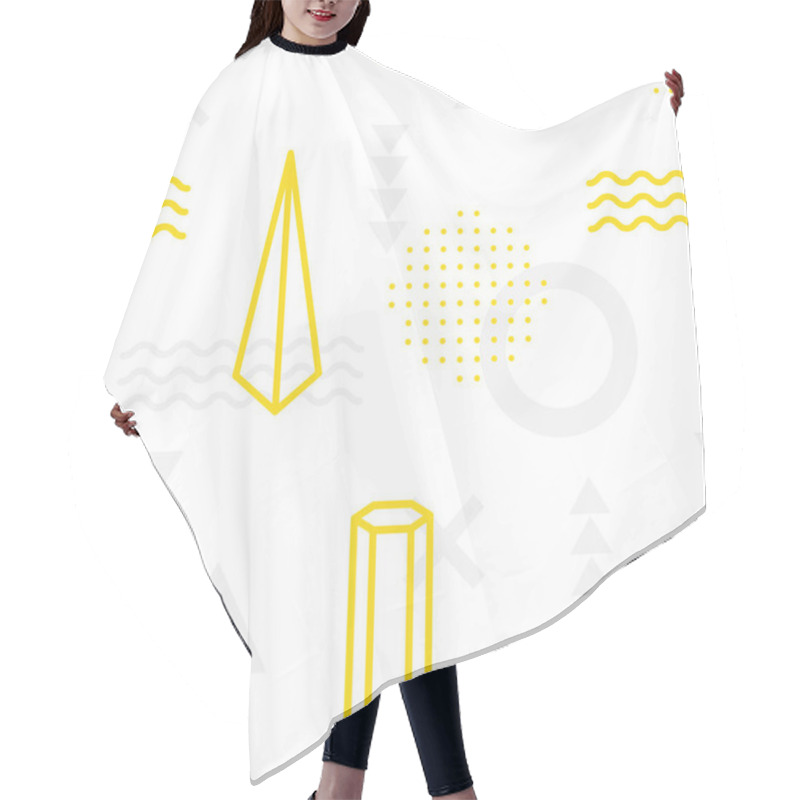 Personality  Abstract Geometric Seamless Pattern Hair Cutting Cape