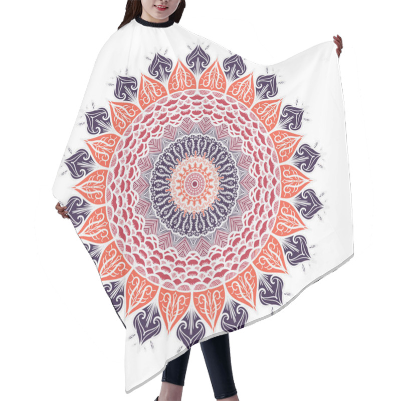 Personality  Mandala Line Template Hair Cutting Cape