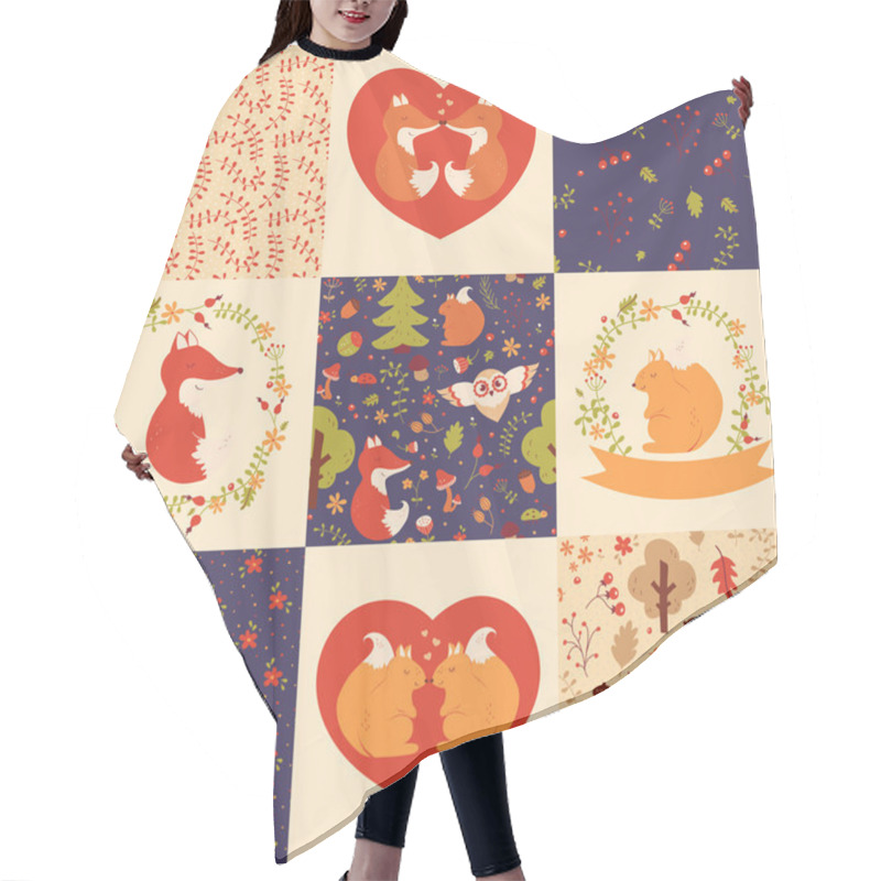 Personality  Baby Patterns And Illustrations. Hair Cutting Cape