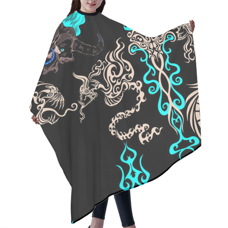 Personality  Pattern Hair Cutting Cape