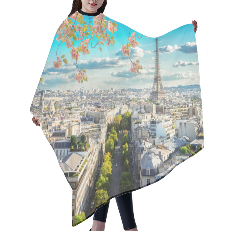 Personality  Eiffel Tour And Paris Cityscape Hair Cutting Cape