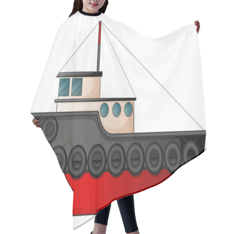 Personality  Tugboat Hair Cutting Cape