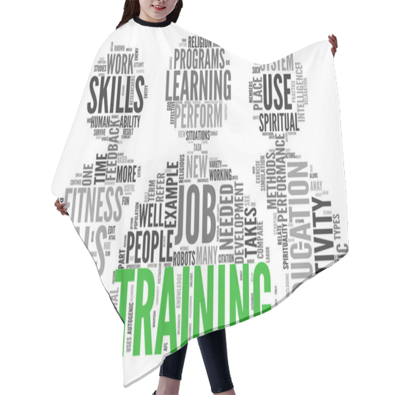 Personality  Training And Education Related Words Concept Hair Cutting Cape