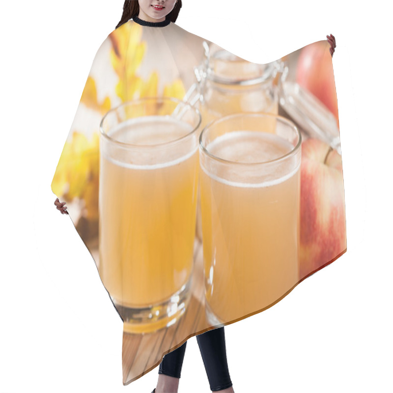 Personality  Fresh Apple Juice And Apples Hair Cutting Cape