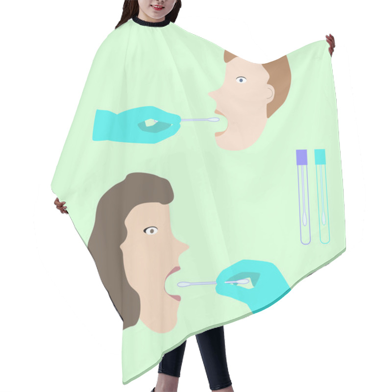 Personality  Dna Testing Probe Hair Cutting Cape